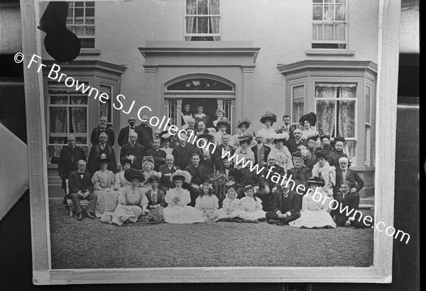 (COPY NEGATIVE) WEDDING GROUP FOR REV.C.DOYLE S.J. INCLUDING REV WILLIE DOYLE,S.J. (CHAPLAIN OF THE IRISH GUARDS)